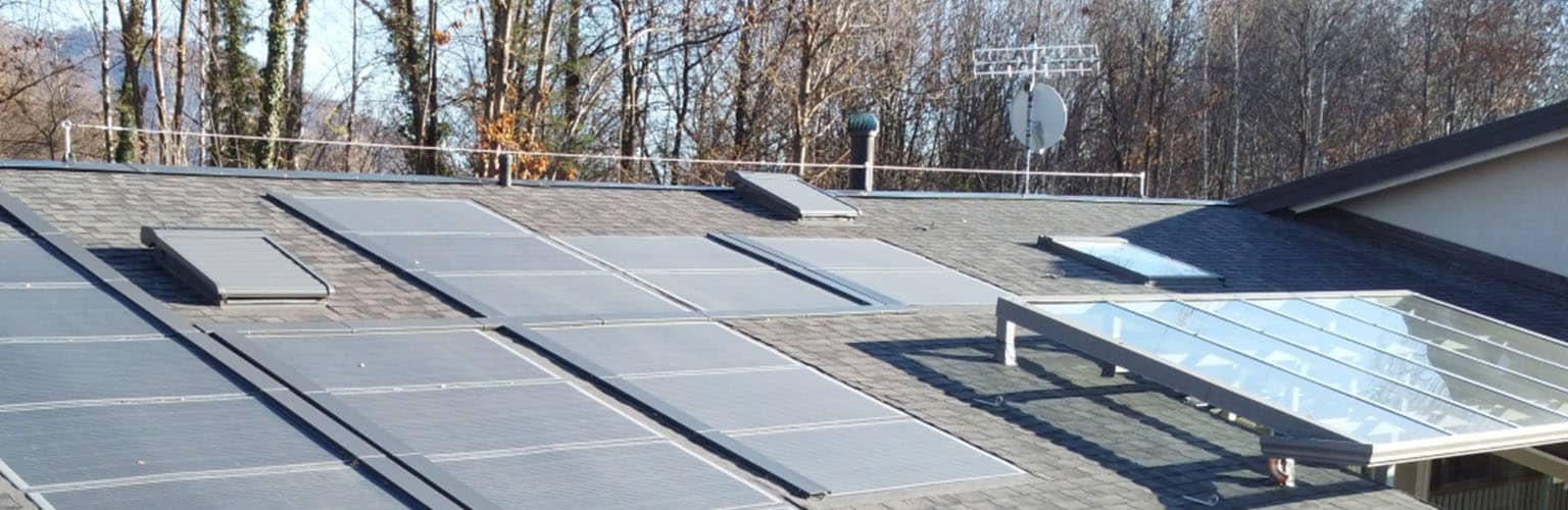 Tegola fotovoltaica integrata